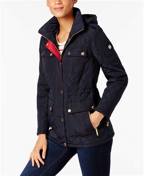 michael kors mens quilted jacket|Michael Kors anorak jacket women.